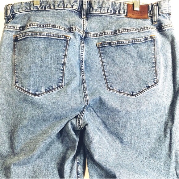 LRL Jeans Size 20W Classic Straight Leg Zip Fly Medium Wash Old Money Preppy - Picture 4 of 11